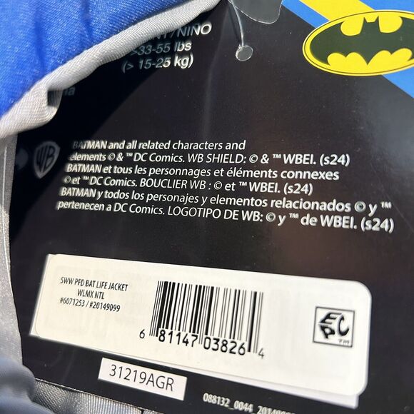 Swimways DC Batman Child Life Jacket Swimming Vest 33-55 lbs - Picture 9 of 10